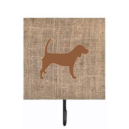 Micasa Beagle Burlap and Brown Leash Or Key Holder MI712843